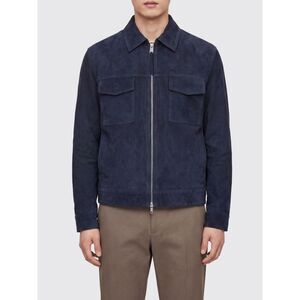 Arma Men Suede Leather Shirt Jacket Arma With Two-Way Zip Closure